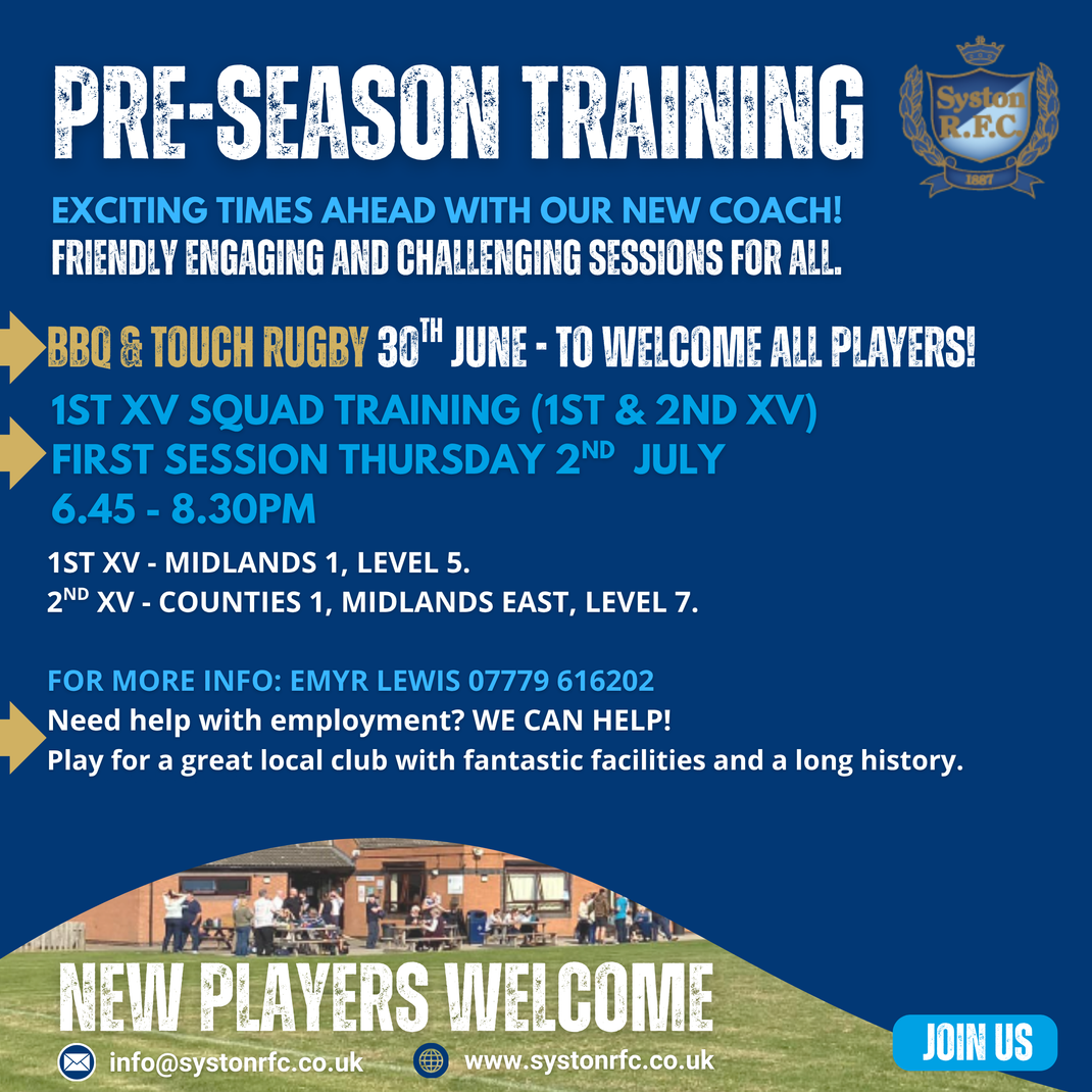 Syston Rfc https://www.systonrfc.co.uk/ – Syston Rugby Football Club